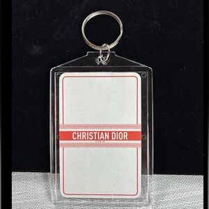 Christian Dior Paris Promotional Keychain Playing Card Insert 2 Clover Card